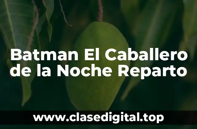 Batman El Caballero de la Noche Reparto