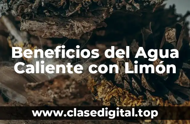 Beneficios del Agua Caliente con Limón