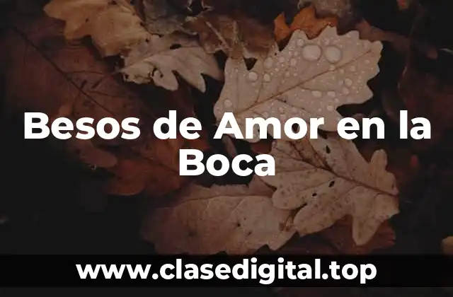 Besos de Amor en la Boca