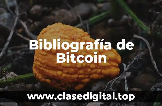 Bibliografía de Bitcoin