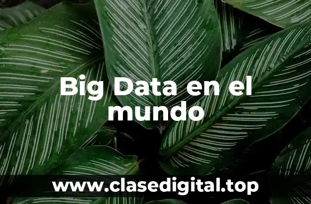 Big Data en el mundo