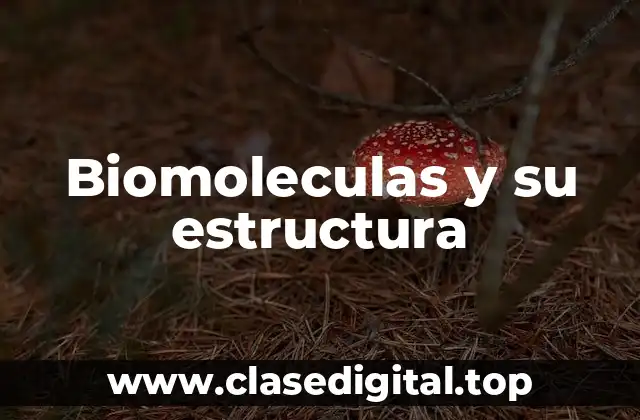 Biomoleculas y su estructura