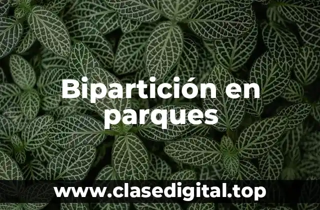 Bipartición en parques