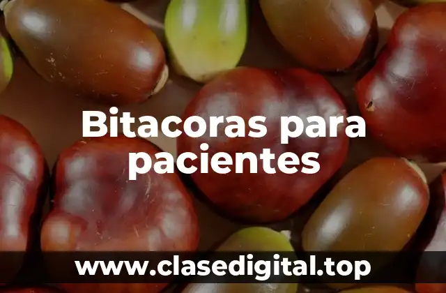 Bitacoras para pacientes