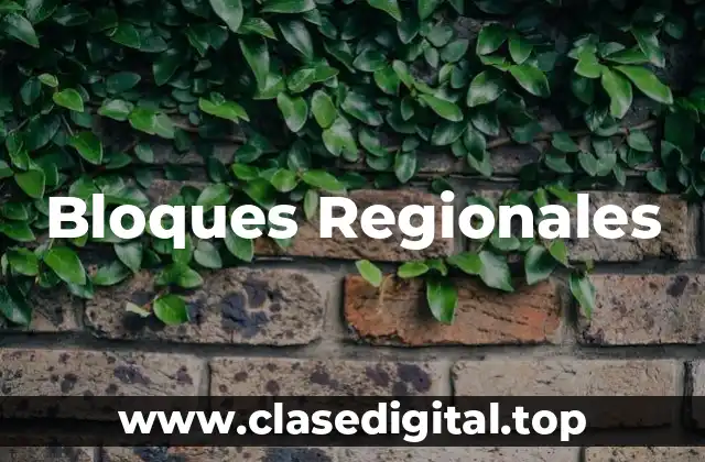 Bloques Regionales