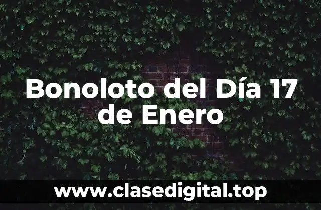 Bonoloto del Día 17 de Enero