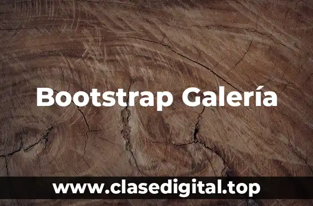 Bootstrap Galería