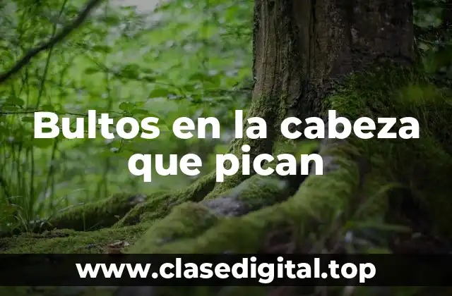 Bultos en la cabeza que pican