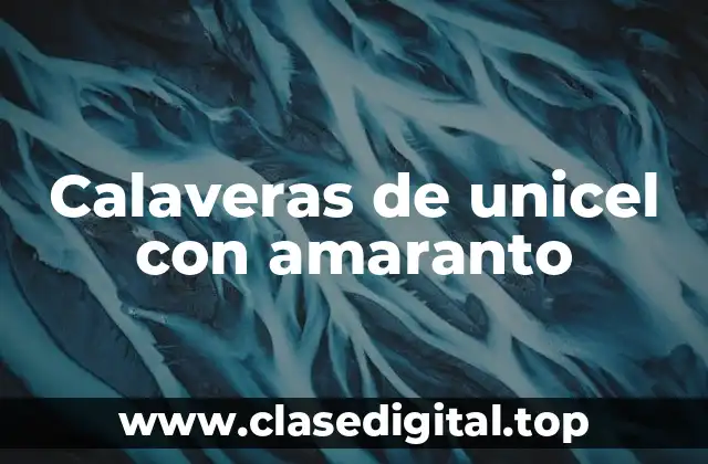 Ejemplos de calaveras de unicel con amaranto