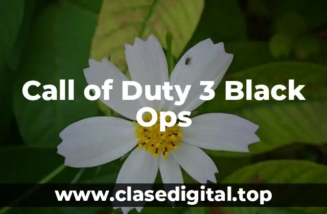 Call of Duty 3 Black Ops