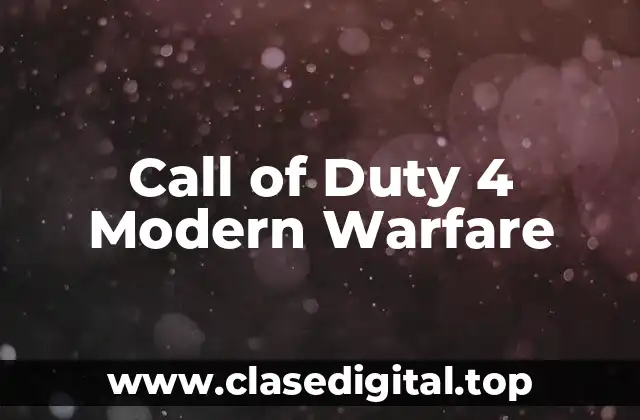 Call of Duty 4 Modern Warfare