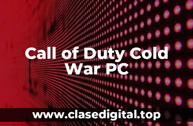 Call of Duty Cold War PC