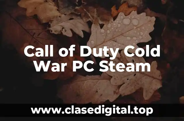 Call of Duty Cold War PC Steam