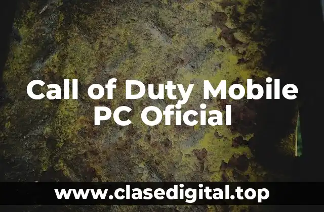 Call of Duty Mobile PC Oficial