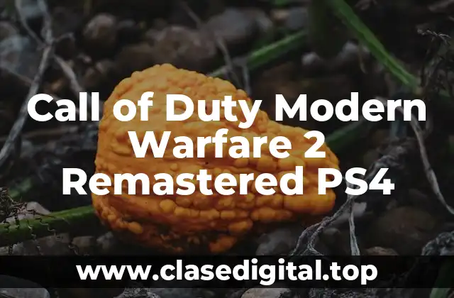 Call of Duty Modern Warfare 2 Remastered PS4