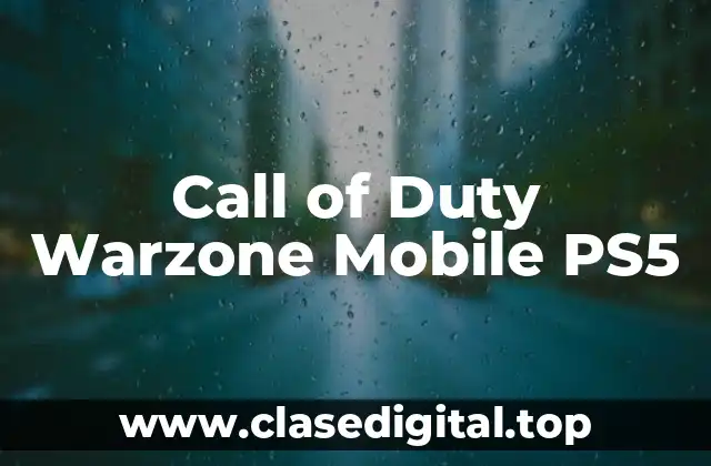 Call of Duty Warzone Mobile PS5