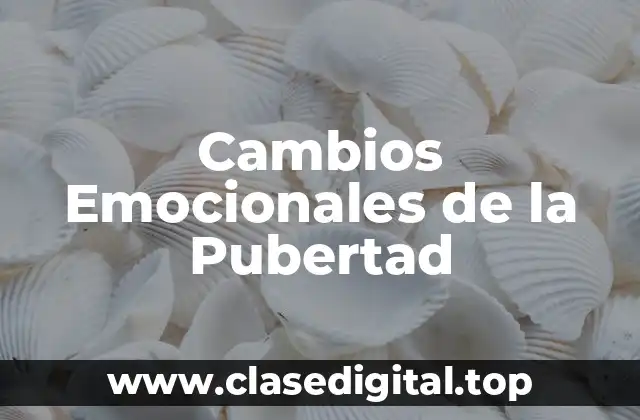 Cambios Emocionales de la Pubertad