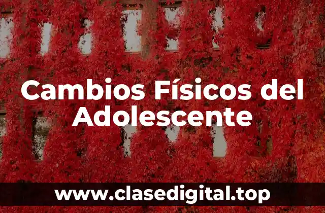 Cambios Físicos del Adolescente