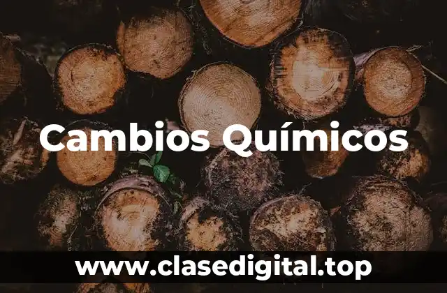 Ejemplos de Cambios Químicos
