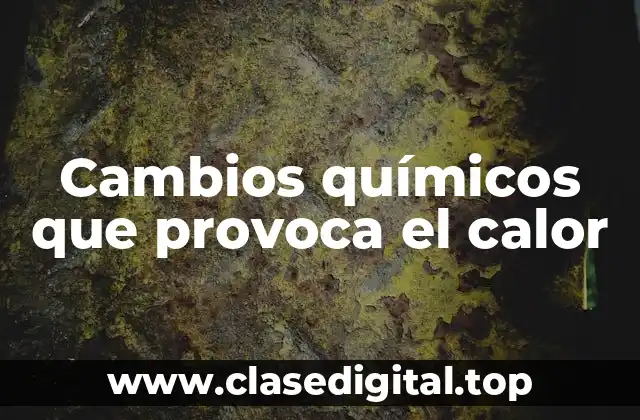 Cambios químicos que provoca el calor