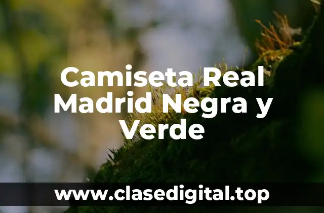 Camiseta Real Madrid Negra y Verde