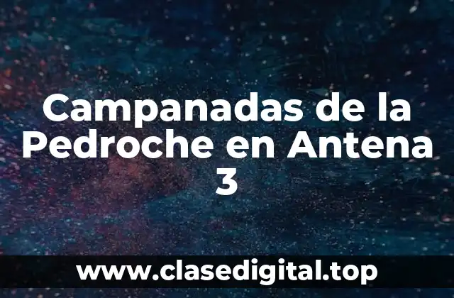 Campanadas de la Pedroche en Antena 3