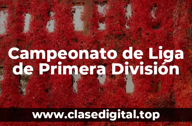 Campeonato de Liga de Primera División