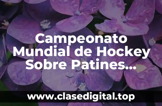 Campeonato Mundial de Hockey Sobre Patines Masculino