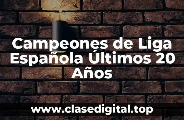 La Dominación de Real Madrid y Barcelona