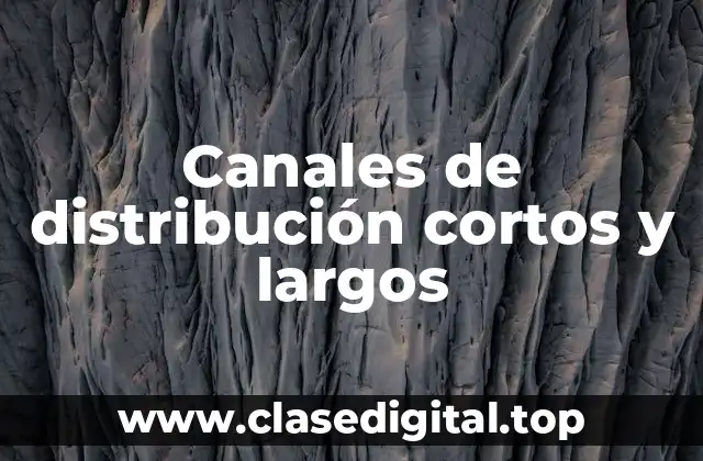 Canales de distribución cortos y largos