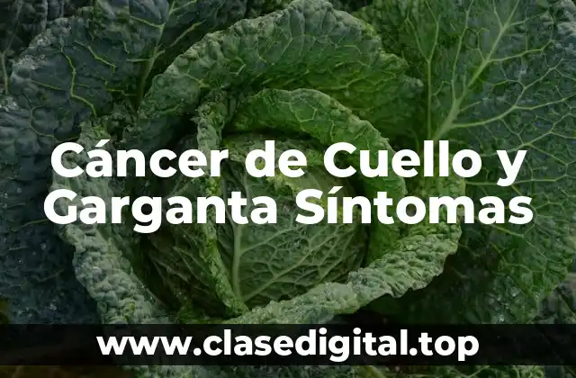 Cáncer de Cuello y Garganta Síntomas