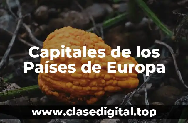 Capitales de los Países de Europa