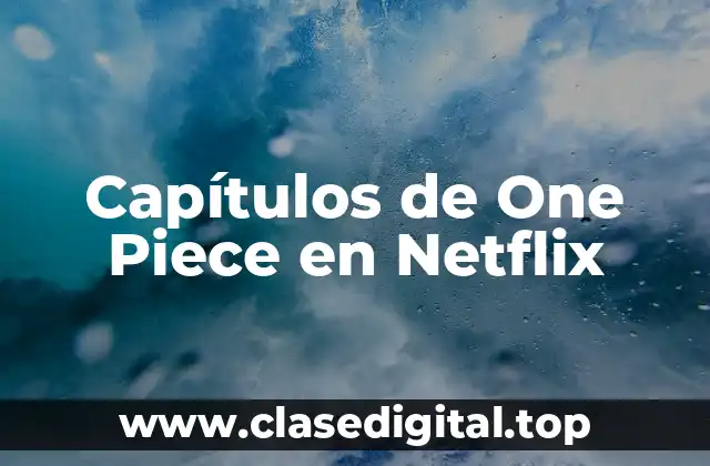 Capítulos de One Piece en Netflix