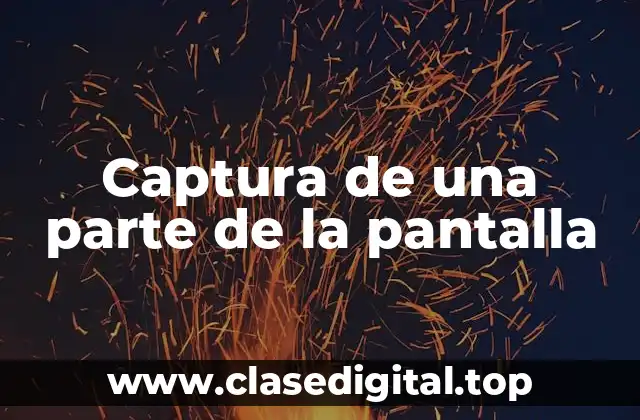 ¿Por qué es importante la Captura de una Parte de la Pantalla?