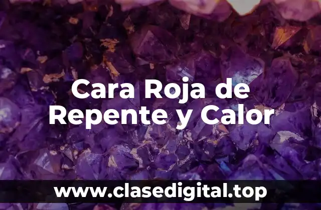 ¿Qué Causa la Cara Roja de Repente y Calor?