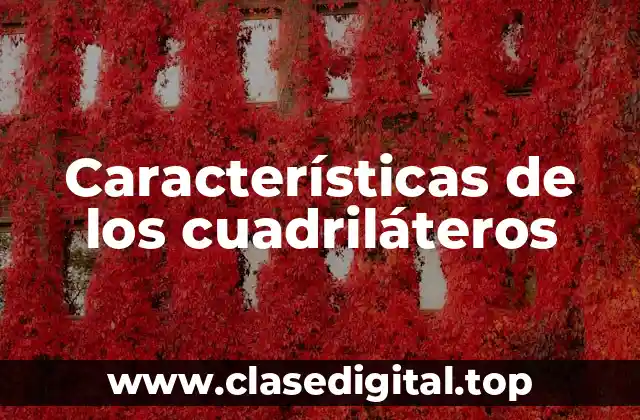 Características de los cuadriláteros