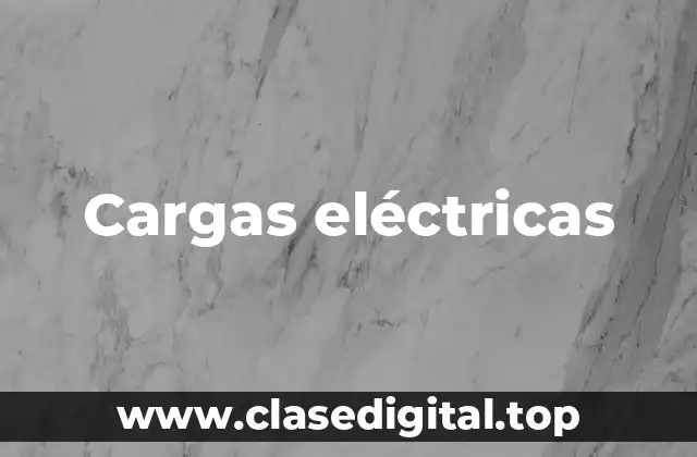 Cargas eléctricas