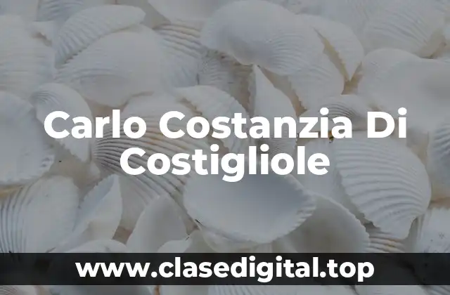 Carlo Costanzia Di Costigliole