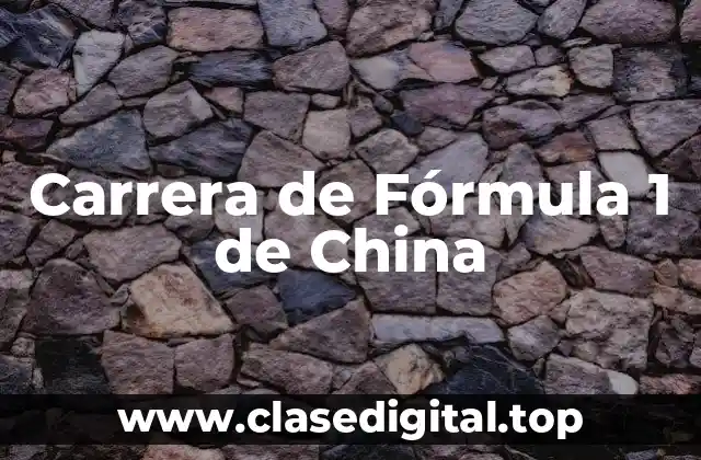 Carrera de Fórmula 1 de China