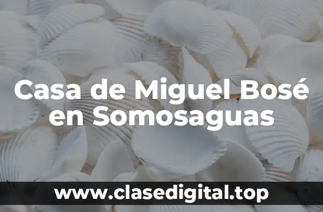 Casa de Miguel Bosé en Somosaguas