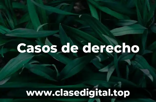 Casos de derecho
