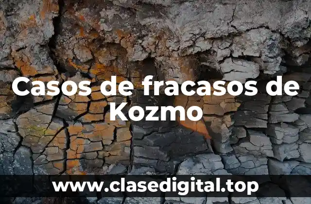 Casos de fracasos de Kozmo