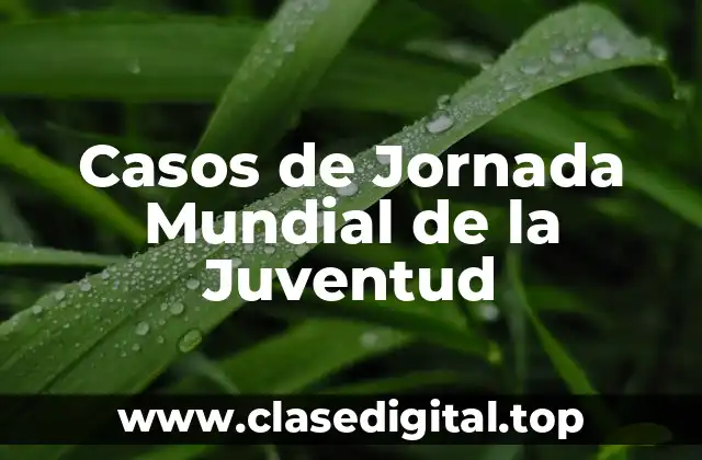 Casos de Jornada Mundial de la Juventud