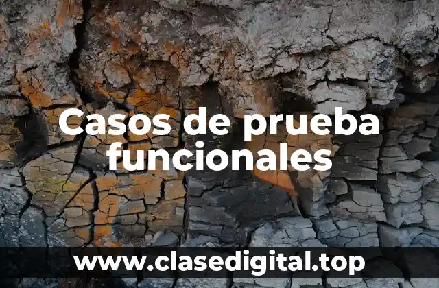 Ejemplos de casos de prueba funcionales