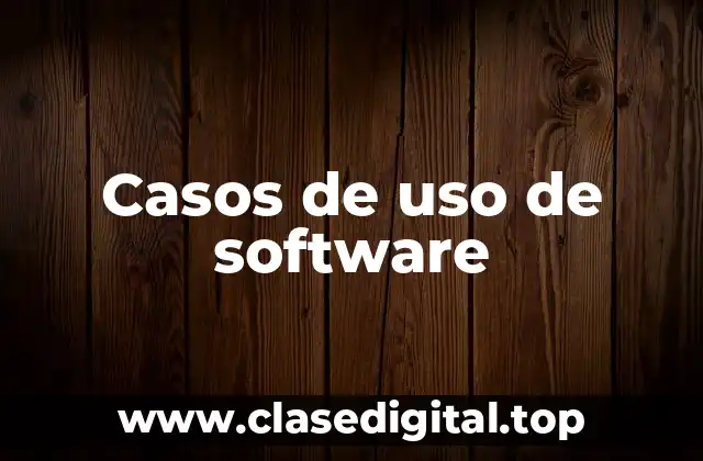 Casos de uso de software