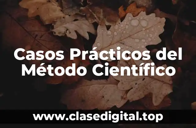 Ejemplos de casos prácticos del método científico