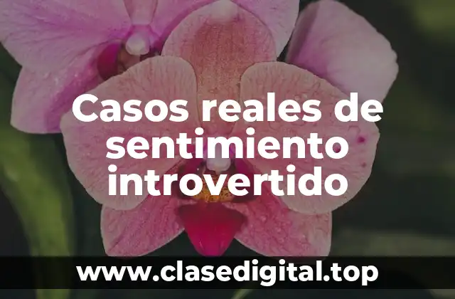 Casos reales de sentimiento introvertido