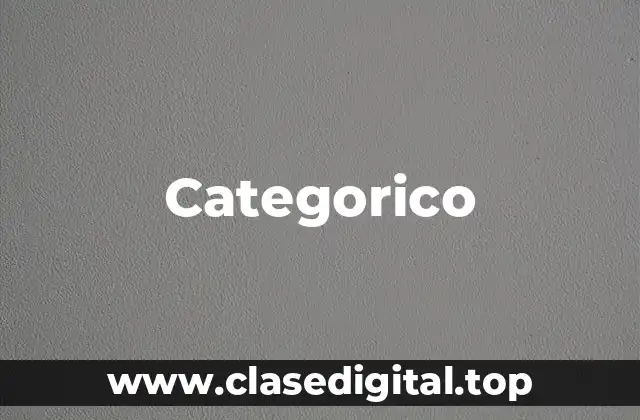 Categorico