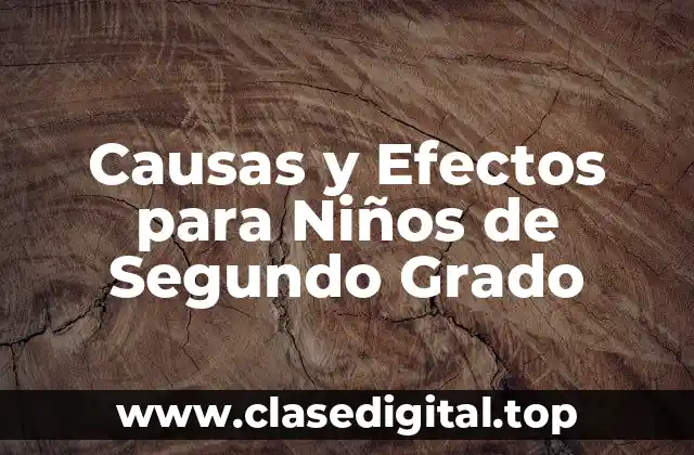 Causas y Efectos para Niños de Segundo Grado