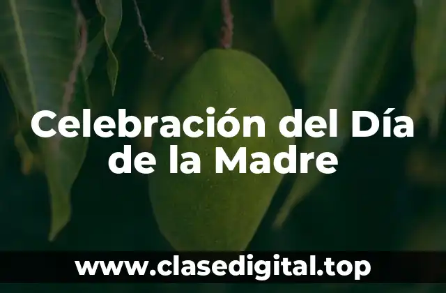 Celebración del Día de la Madre